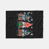 Christmas Viking Gnomes Funny Nordic Xmas Men Wome Fleece Deken (Voorkant (Horizontaal))