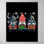 Christmas Viking Gnomes Funny Nordic Xmas Men Wome Poster (Voorkant)