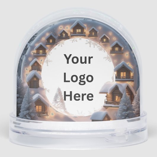 Christmas Village Customer Appreciation Gift Sneeuwbol (Achterkant)