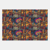 Christmas Village Europe Engeland Inpakpapier Vel (Voorkant 3)