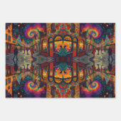 Christmas Village Europe Engeland Inpakpapier Vel (Voorkant)