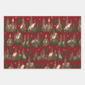 Christmas Village Holiday Wrapping Paper – Festive (Voorkant)