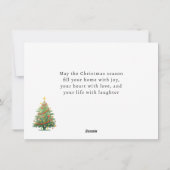 Christmas Village House Santa Feestdagenkaart (Achterkant)