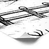 Christmas Village in Winter  Perfect Poster (Hoek)