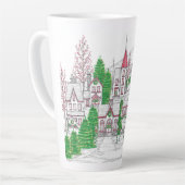 Christmas Village Large Latte Mug Latte Mok (Linkerhoek)