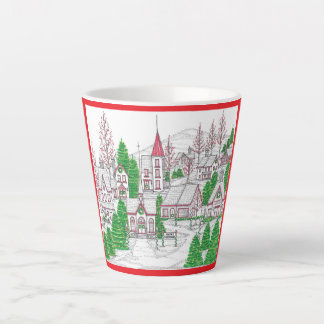 Christmas Village Small Latte Mug Mok