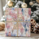 Christmas Village Waterverf Gift Wrapping Paper Cadeaupapier<br><div class="desc">Het vakantieseizoen is hier! Wikkel al uw geschenken aan familie en vrienden in onze prachtige kerstdorp waterverf scene inpakpapier!</div>
