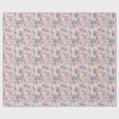 Christmas Village Waterverf Gift Wrapping Paper Cadeaupapier (Vlak)