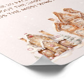 Christmas Village Winter Baby shower Pacifier Hunt Poster (Hoek)