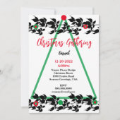 CHRISTMAS VINE SEASONS GREETINGS INVITATIE KAART (Voorkant)