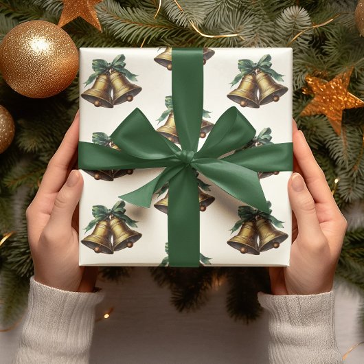 Christmas Vintage Bells Wrapping Paper Cadeaupapier