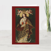 CHRISTMAS VIRGIN FEESTDAGEN KAART (Voorkant)