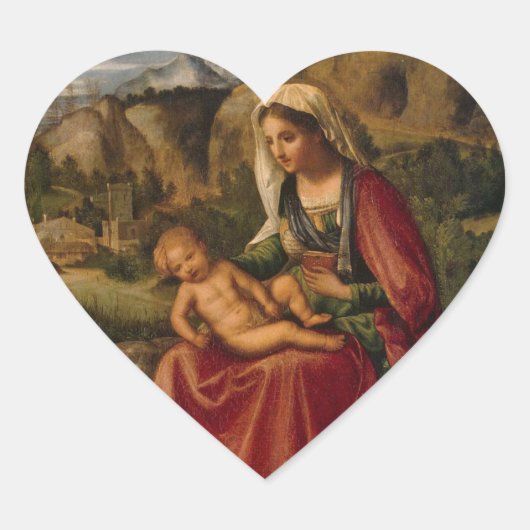 CHRISTMAS VIRGIN HART STICKER (Voorkant)