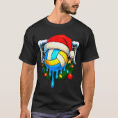 Christmas Volleyball Drip Ice Cream Drip Xmas  T-shirt (Voorkant)