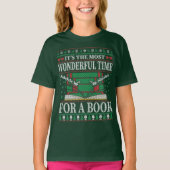 CHRISTMAS VOOR BOEKLOVERS T-SHIRT (Voorkant)