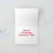 CHRISTMA'S VOOR MIJN LICHT **HUSBAND** FEESTDAGEN KAART (Binnen)