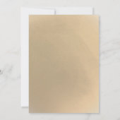 Christmas Vrijgezellenfeest Gold Gingerbread Santa Kaart (Achterkant)