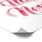 Christmas | Vrolijk kerstfeest en gelukkig nieuwja Poster (Hoek)