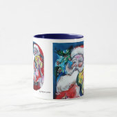 CHRISTMAS W BRIEF / SANTA MET VIOLIN MONOGRAM MOK (Midden)