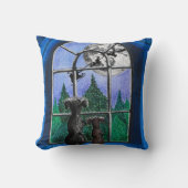 christmas "waiting for santa" springador dogs kussen (Voorkant)