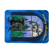 christmas "waiting for santa" springador dogs magneet (Horizontaal)