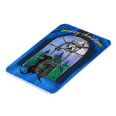 christmas "waiting for santa" springador dogs magneet (Linkerzijde)