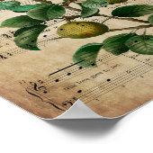 Christmas Wall Art-Partridge in a Pear Tree Poster (Hoek)