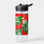 Christmas Water Bottle – White Ornaments  Waterfles (Links)