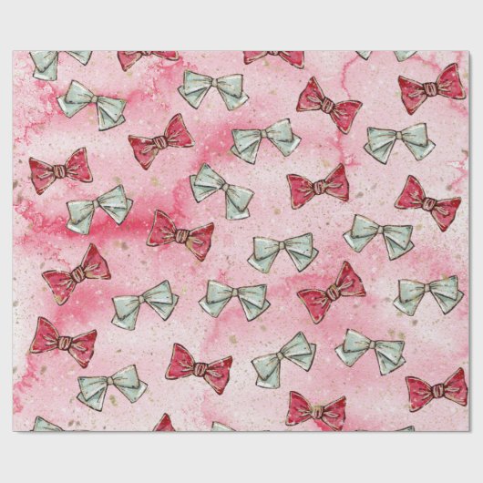 Christmas Watercolor Cadeaupapier (Vlak)