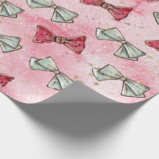 Christmas Watercolor Cadeaupapier (Hoek)