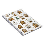 Christmas Watercolor Spiral Notebook – Cute Art Notitieboek (Rechterzijde)