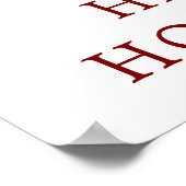 Christmas | Waterverf - Holly Mistletoe & Bells Poster (Hoek)