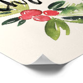 Christmas | Waterverf - Vroege kerstmis Poster (Hoek)