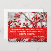 Christmas Waves a Magic Wand Postcard Feestdagenkaart (Voorkant / Achterkant)