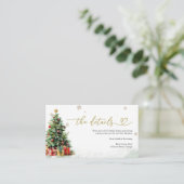 Christmas Wedding Details Informatiekaartje (Staand voorkant)