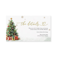 Christmas Wedding Details