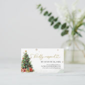 Christmas Wedding Online RSVP Informatiekaartje (Staand voorkant)