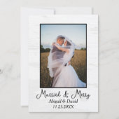 Christmas Wedding Photo Feestdagenkaart (Voorkant)