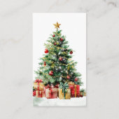 Christmas Wedding QR RSVP Informatiekaartje (Achterkant)