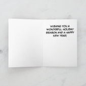 Christmas Weight Lifter Feestdagen Kaart (Binnen)