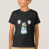 Christmas Weightlifting Snowman Shirt Funny Snowma (Voorkant)