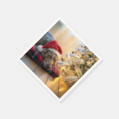 Christmas Weimaraner Dog By a Tree Servet (Hoek)