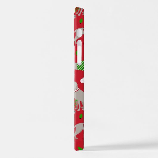 Christmas Weimaraner Dog iPhone Hoesje (Linkerkant)