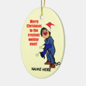 Christmas Welder Humor Keramisch Ornament (Links)