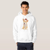 Christmas Welsh Corgi Hoodie (Voorkant volledig)