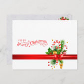 CHRISTMAS-WENSKAART BRIEFKAART (Voorkant / Achterkant)