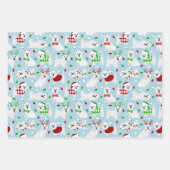 Christmas Westie Dogs West Highland White Terrier Inpakpapier Vel (Voorkant 2)