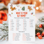 Christmas What is your Elf Name Game Feestdagenkaart