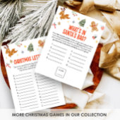 Christmas What's in Santa's Bag Game Feestdagenkaart