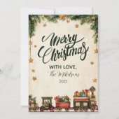 Christmas Whimsical Toy Express Feestdagenkaart (Voorkant)